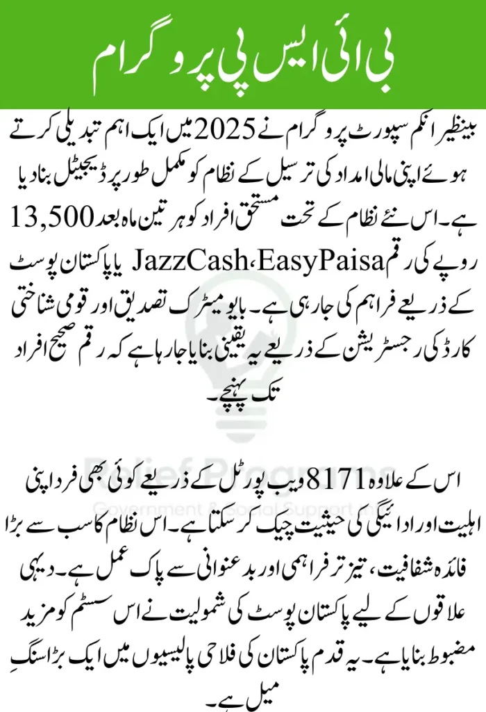BISP 8171 Digital Payment