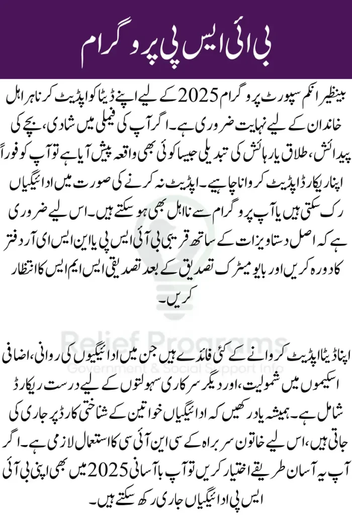 BISP Payments