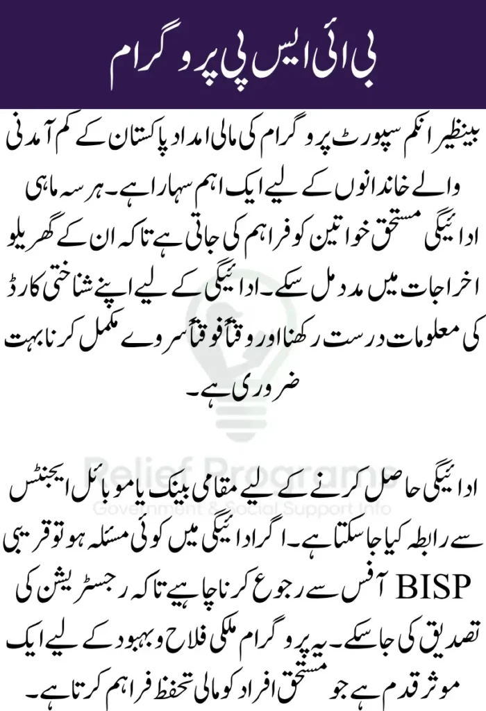 BISP 2025 Payment Check
