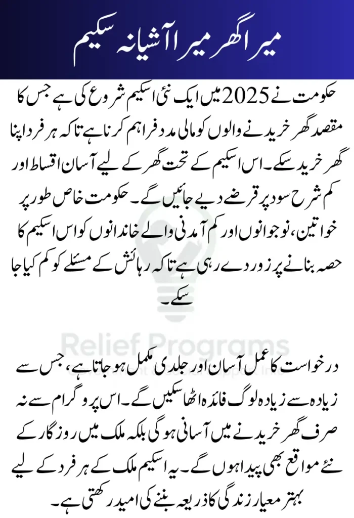 Mera Ghar Mera Ashiana Scheme